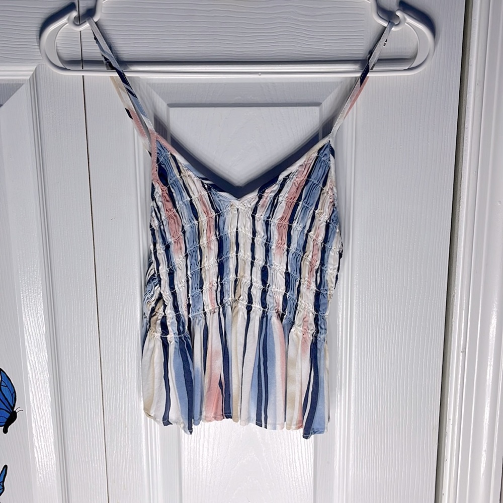 Ocean drive multicolor cropped tank size S